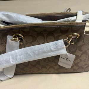 Coach Tan Signature Shoulder Bag